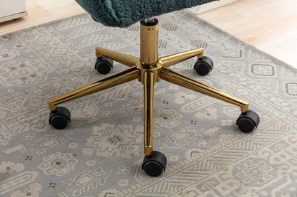 Home Office Chair With Gold Metal Legs