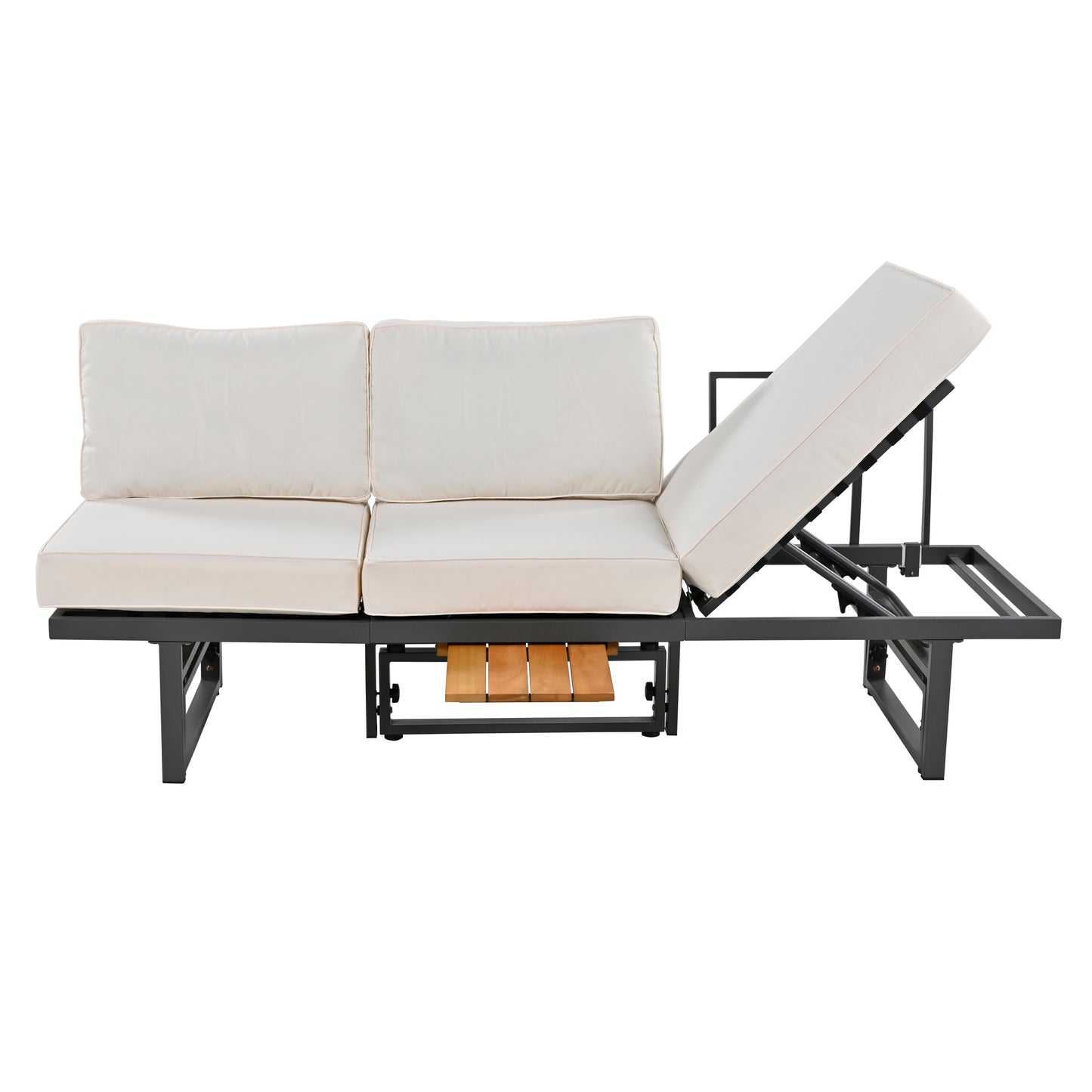 3-Piece Multi-Functional Outdoor Sectional Sofa Set adjustable Seating