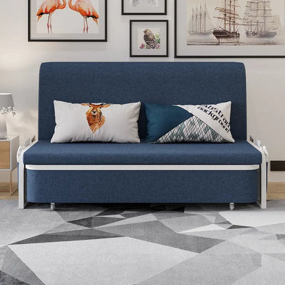 Modern Linen  Convertible  Sofa Bed Storage