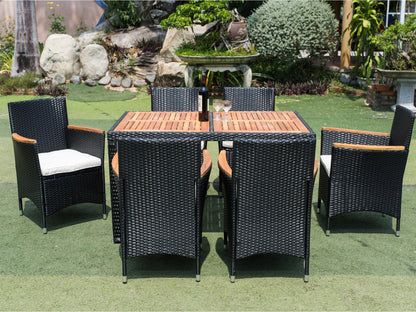 7 piece Outdoor Patio Dining Set Patio