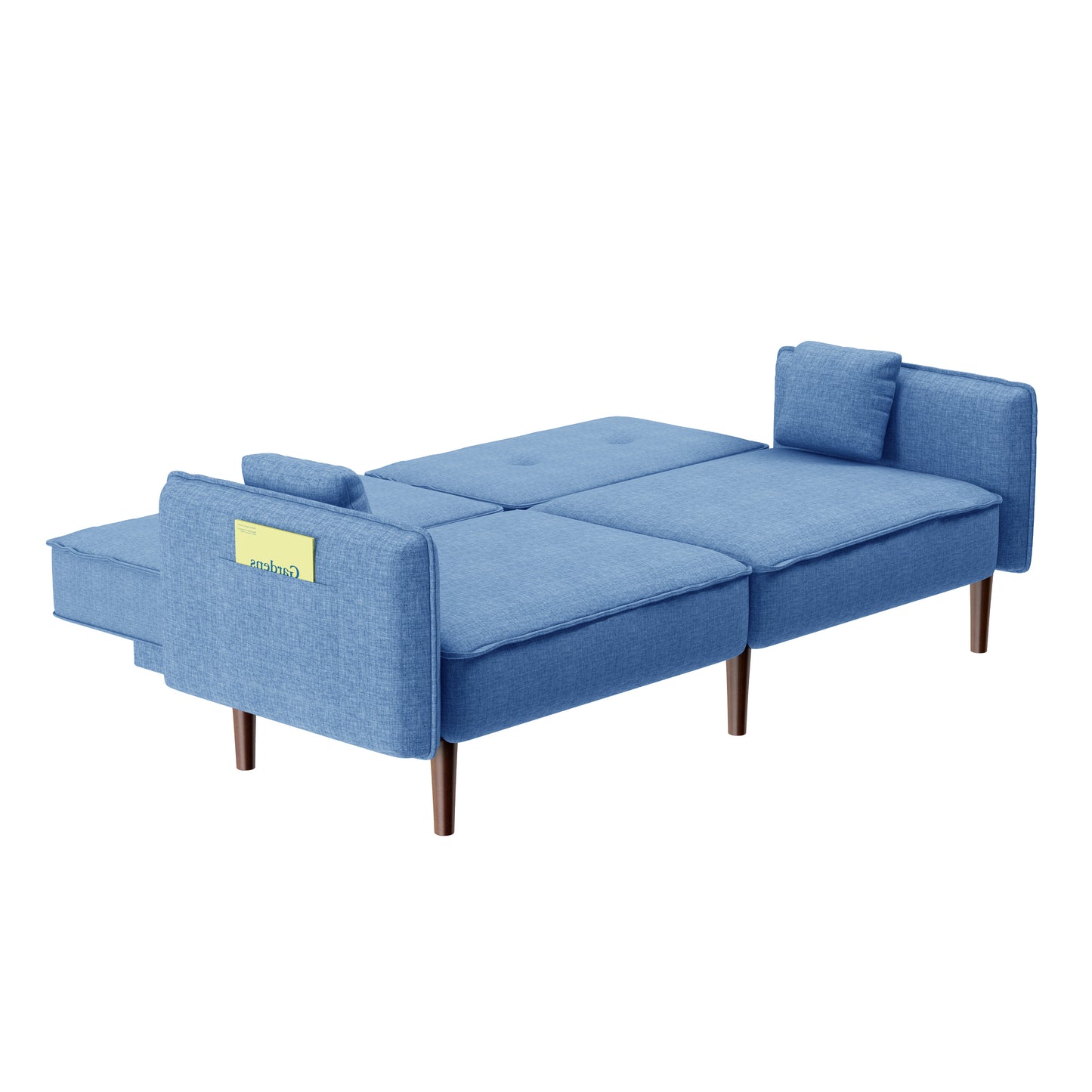 Living Room Leisure Futon Sofa bed in Blue Fabric