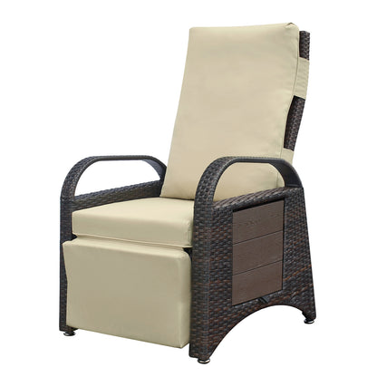 Outdoor Recliner Chair Adjustable Reclining Lounge Chair