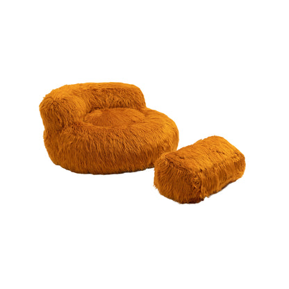 COOLMORE Bean Bag Chair Faux Fur Lazy Sofa