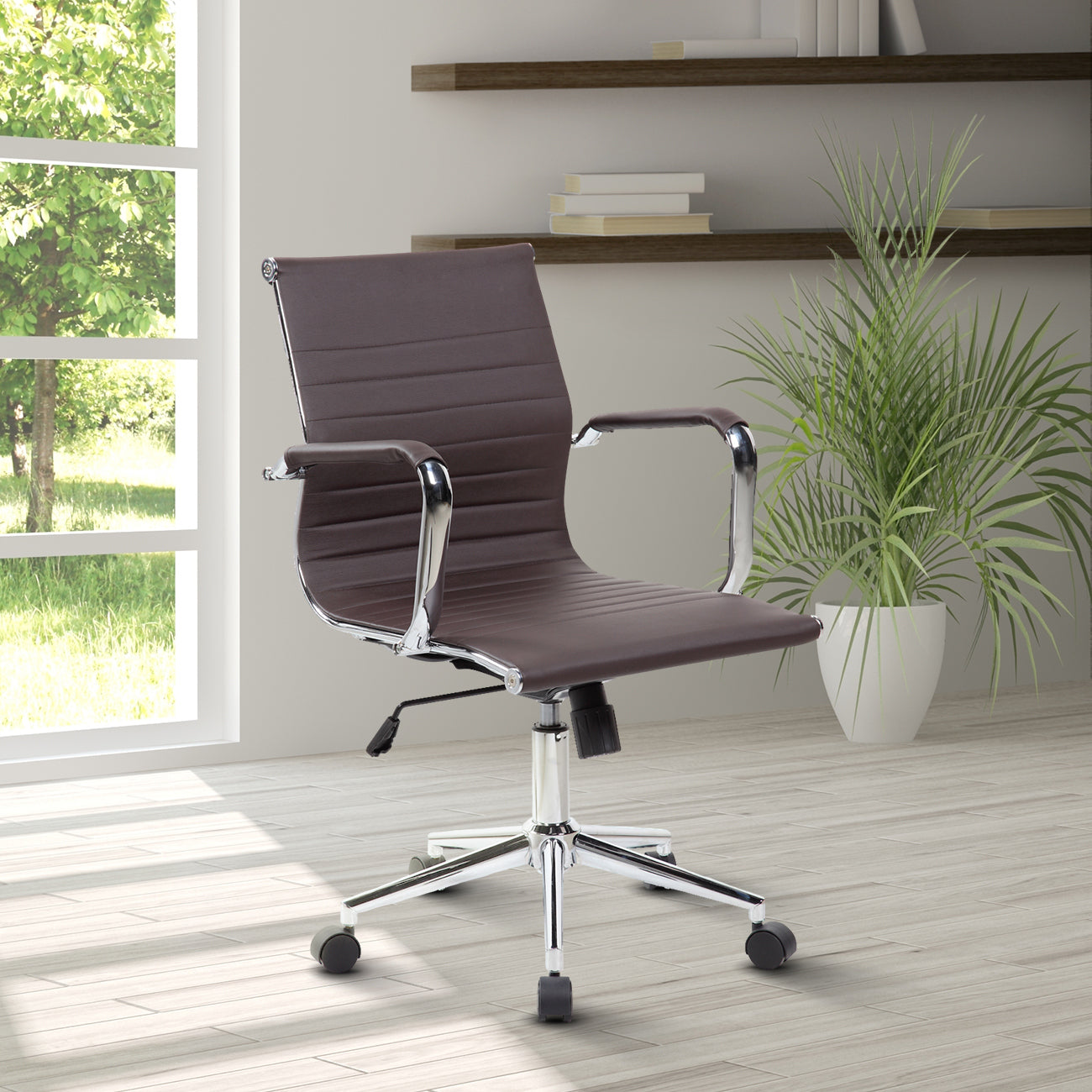 Techni Mobili Modern Medium Back Executive Office Chair