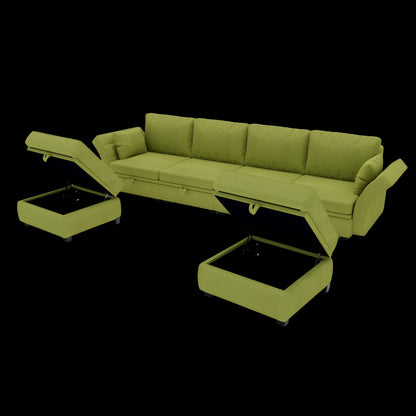 U-Shape Modular Sectional, Storage