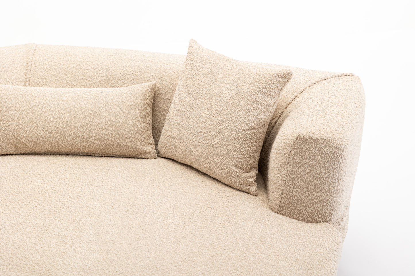 Modular Sectional Sleeper Sofa Set, Light Brown