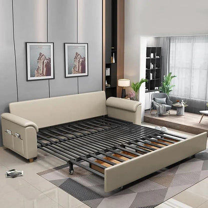 Full Sleeper Sofa Bed with Storage & Pockets