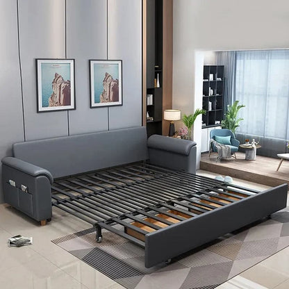 Full Sleeper Sofa Bed with Storage & Pockets
