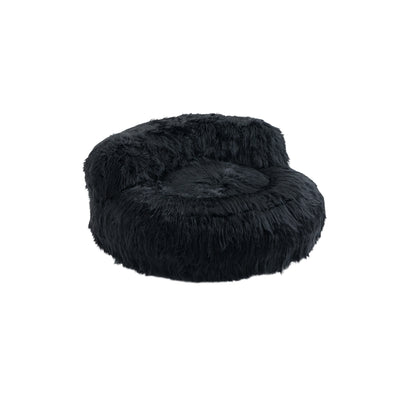 COOLMORE Bean Bag Chair Faux fur Lazy Sofa /Footstool Durable Comfort