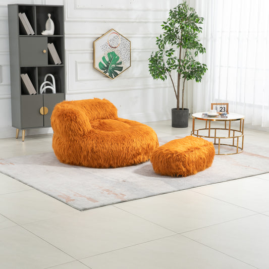 COOLMORE Bean Bag Chair Faux Fur Lazy Sofa