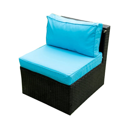 5 Pieces sectional Outdoor Furniture Cushioned, 2 Pillow