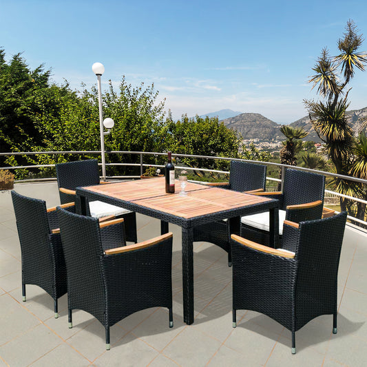 7 piece Outdoor Patio Dining Set Patio