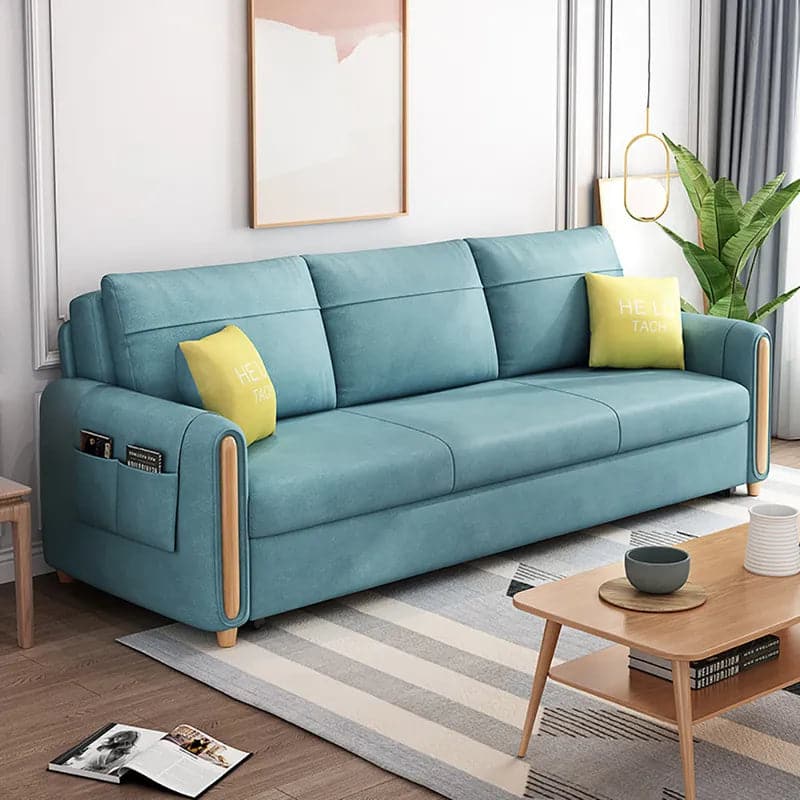 Full Sleeper Sofa Bed with Storage Side Pockets