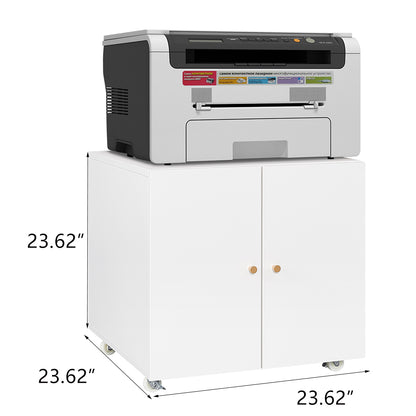 Printer Stand Storage Mobile Adjustable Shelf File Cabinet on Wheels