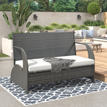 Outdoor Loveseat and Convertible to four seats and a table