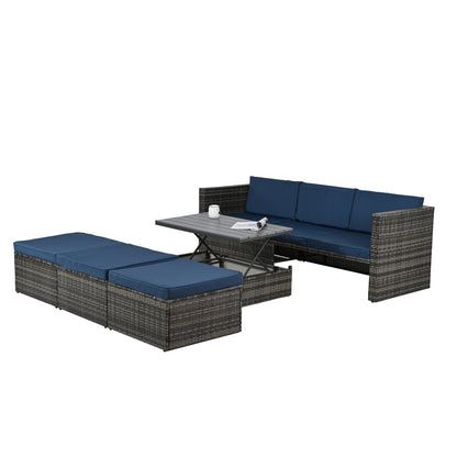 Patio Outdoor Furniture, Seasonal 5 Set, Coffee Table