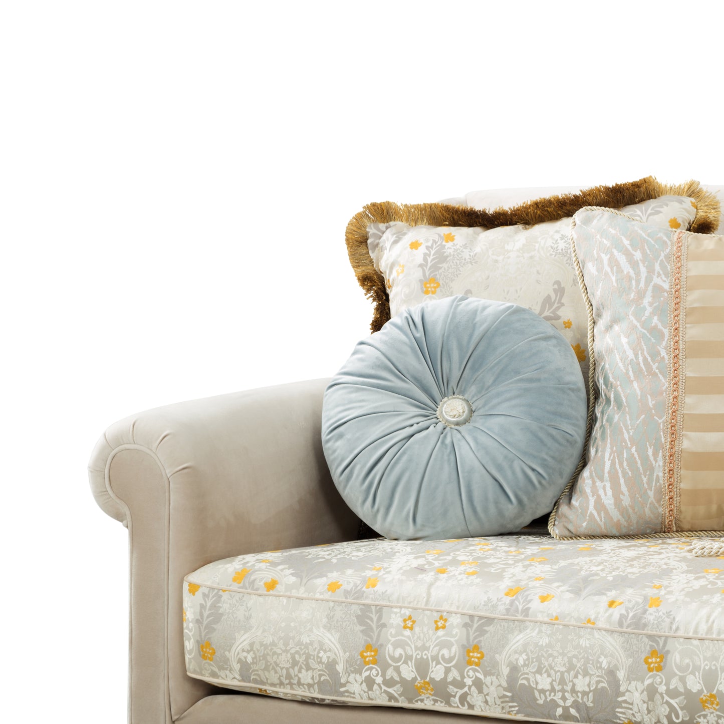 3-Piece Living Room Set: Elegant, Sofa and Loveseat