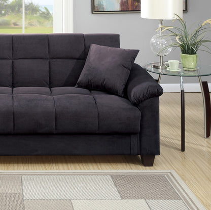 Contemporary Adjustable Sofa, Futon with Pillows