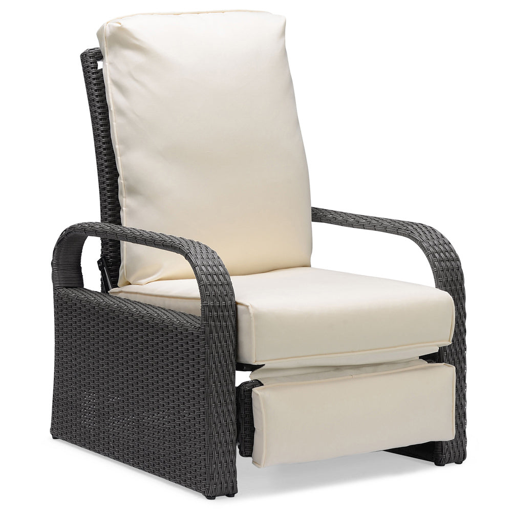 Outdoor Garden Recliner, Automatic Adjustable All Weather