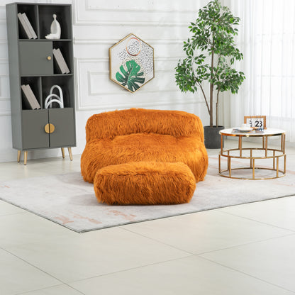 COOLMORE Bean Bag Chair Faux Fur Lazy Sofa