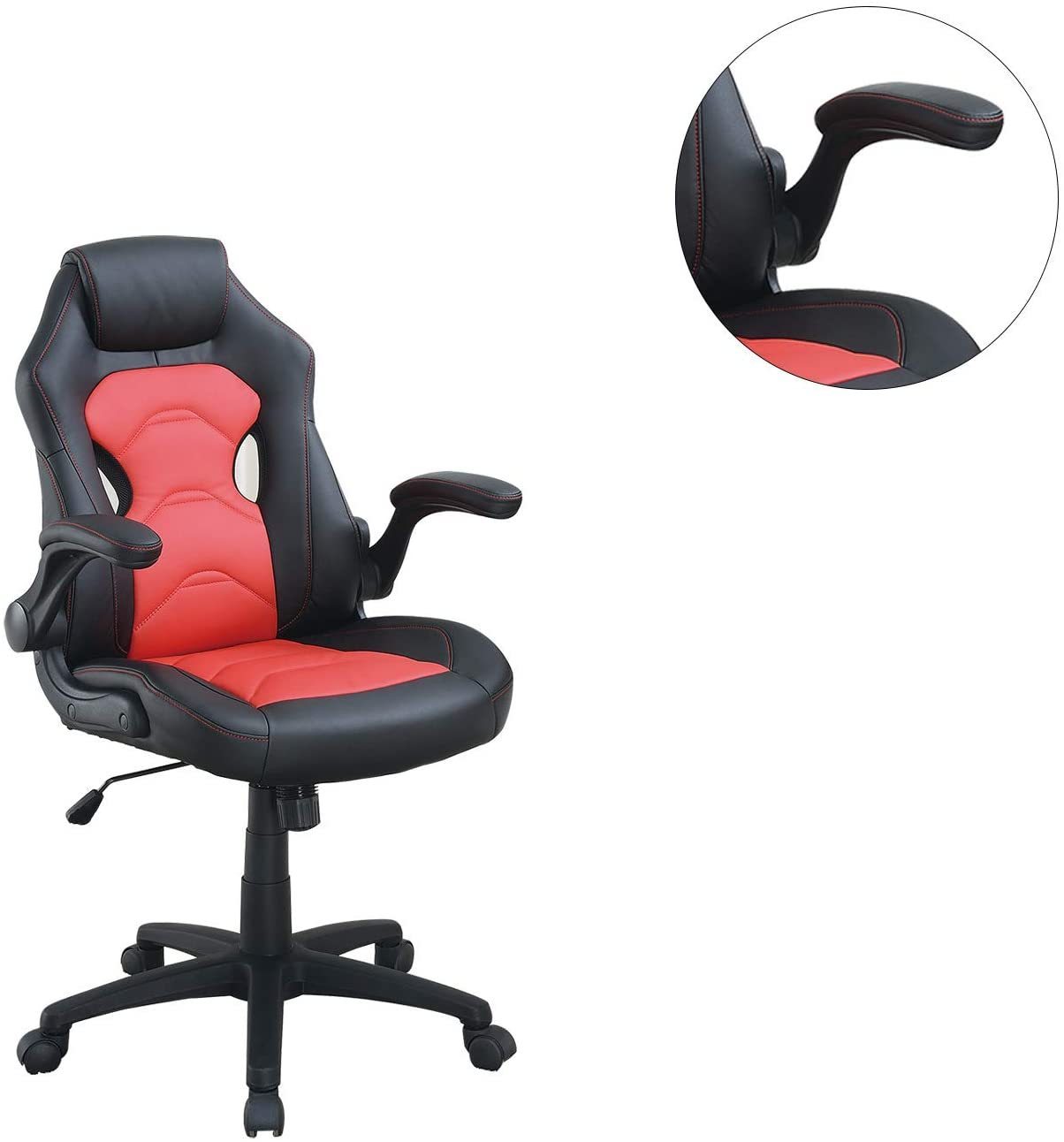 Office Chair Relax Gaming Office Chair Work Black And Red Color