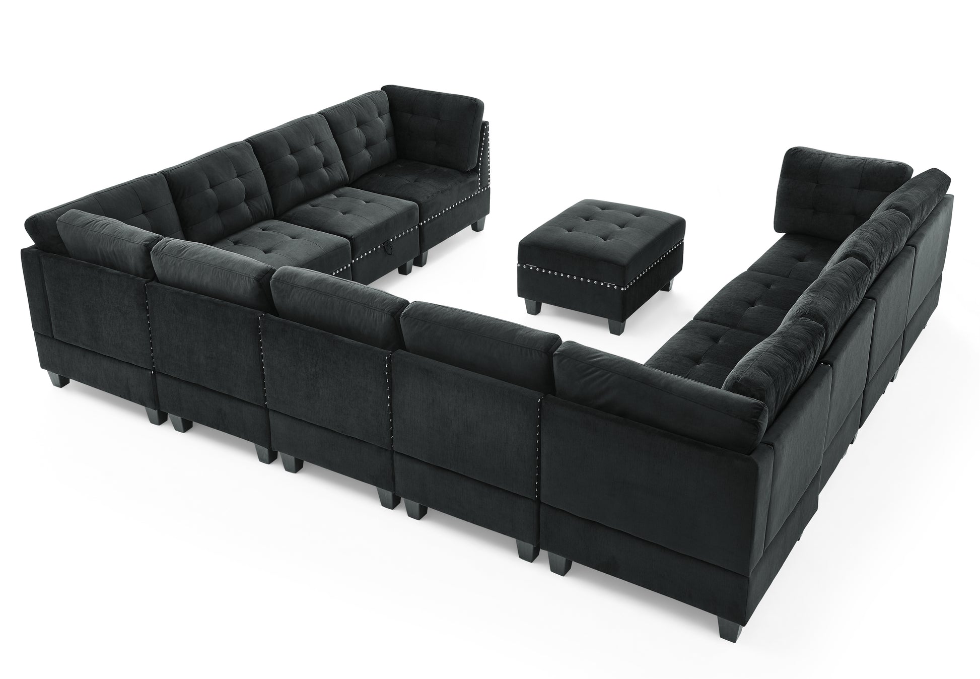 U-Shaped Modular Sectional Sofa Set