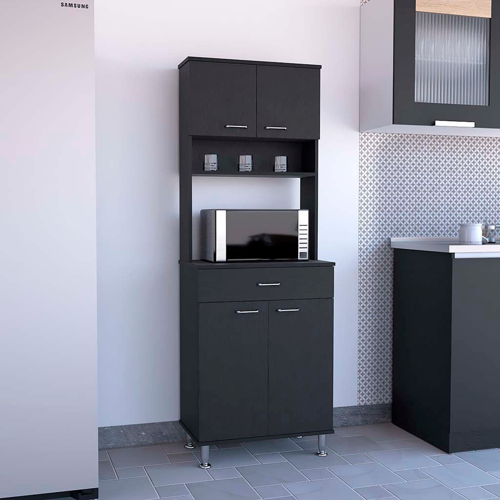 Countertop, Closed & Open Storage -Black