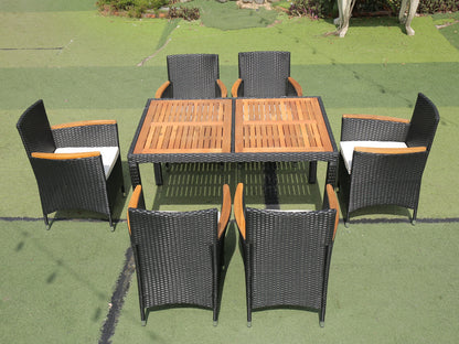 7 piece Outdoor Patio Dining Set Patio