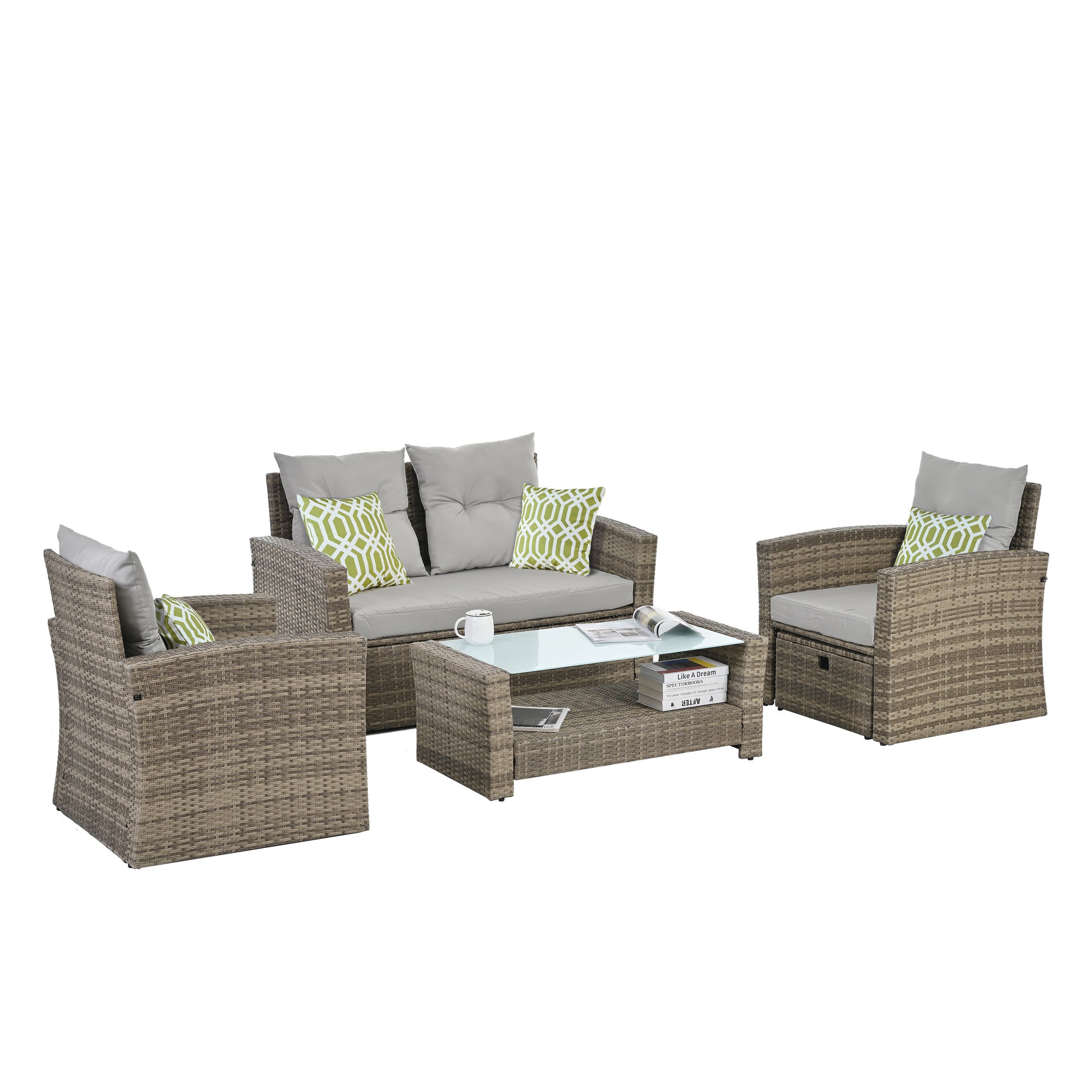 Patio Furniture, Outdoor Furniture, Seasonal 6 Set, Coffee Table