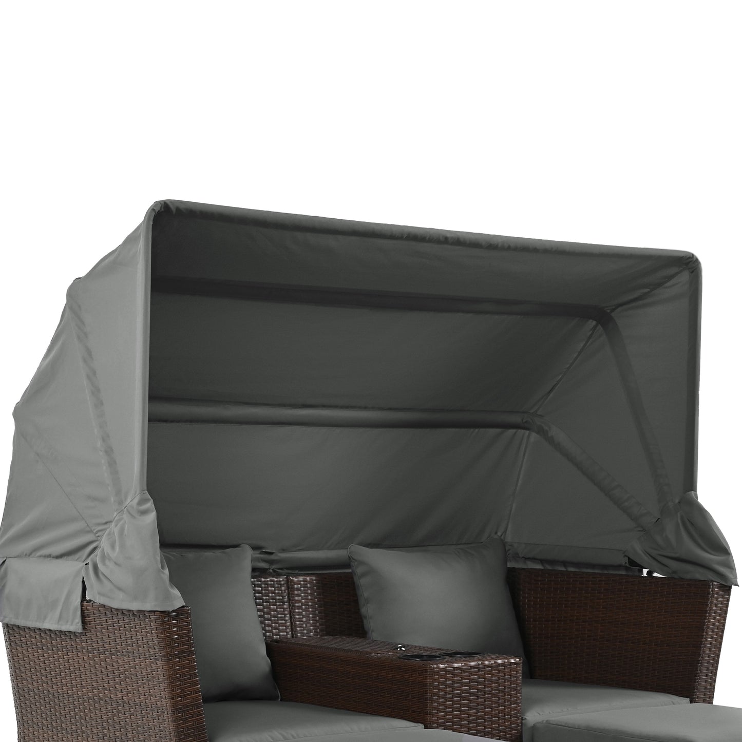 2-Seater Outdoor Patio Daybed Outdoor Double Daybed