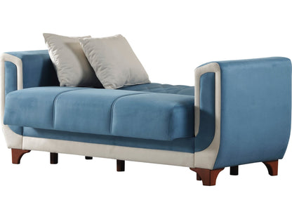 Convertible Livingroom (2 Sofa & 2 Chair) Blue