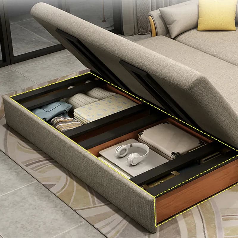 Convertible Full Sleeper Sofa Upholstered, with Storage