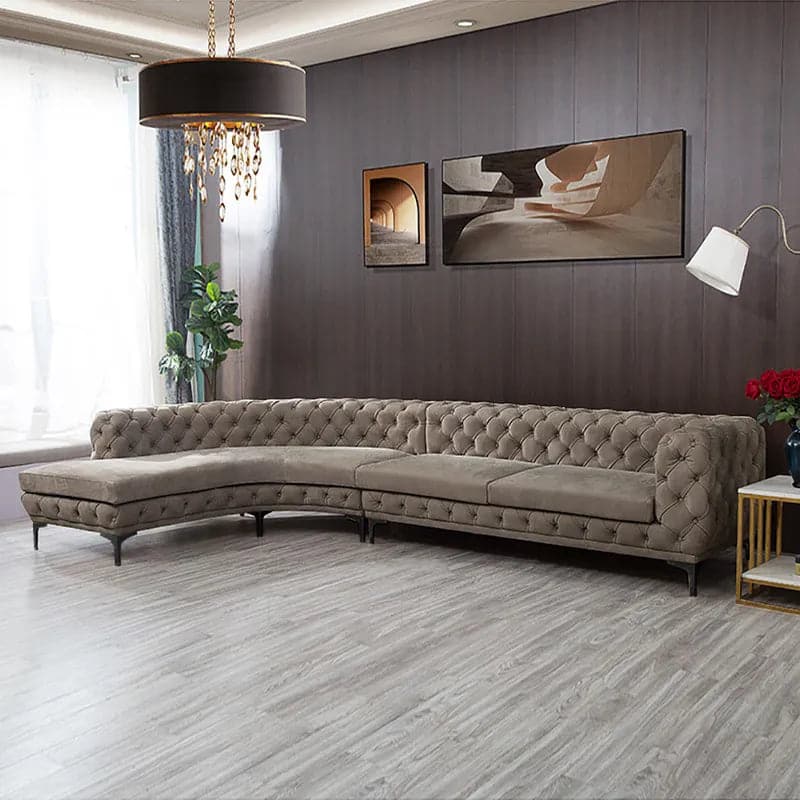 Sectional Chesterfield Sofa, 5-Seater