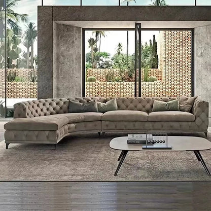 Sectional Chesterfield Sofa, 5-Seater