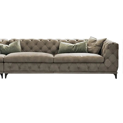 Sectional Chesterfield Sofa, 5-Seater