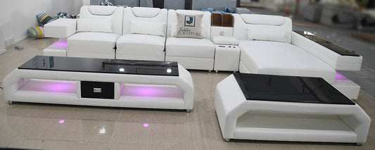 Modern Recliner Sectional With Mood Light