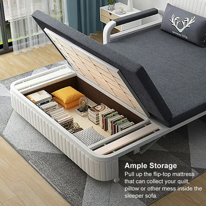 Modern Convertible Sleeper Sof, Storage
