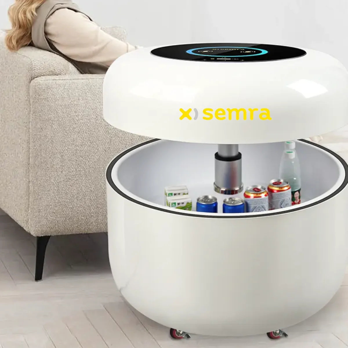 OEM Smart Table Fridge: Portable, Wireless Charging, Touch Screen