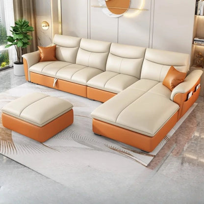 Leather Fancy Sofa Bed - Modern Luxury Nordic Daybed