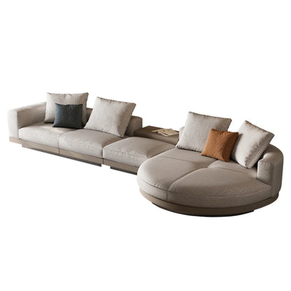 Luxury Fabric Sofa - Nordic Villa Canape Lit for Living Room