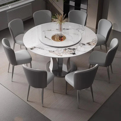 Nordic Luxury Dining Table: Mobile Round Console, Coffee Table, Restaurant Kitchen Furniture