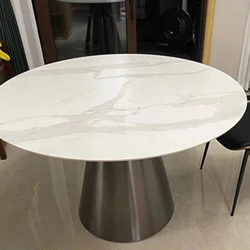 Light Luxury Marble Coffee Table: Irregular White Design, High-End Villa, Designer Tea Table