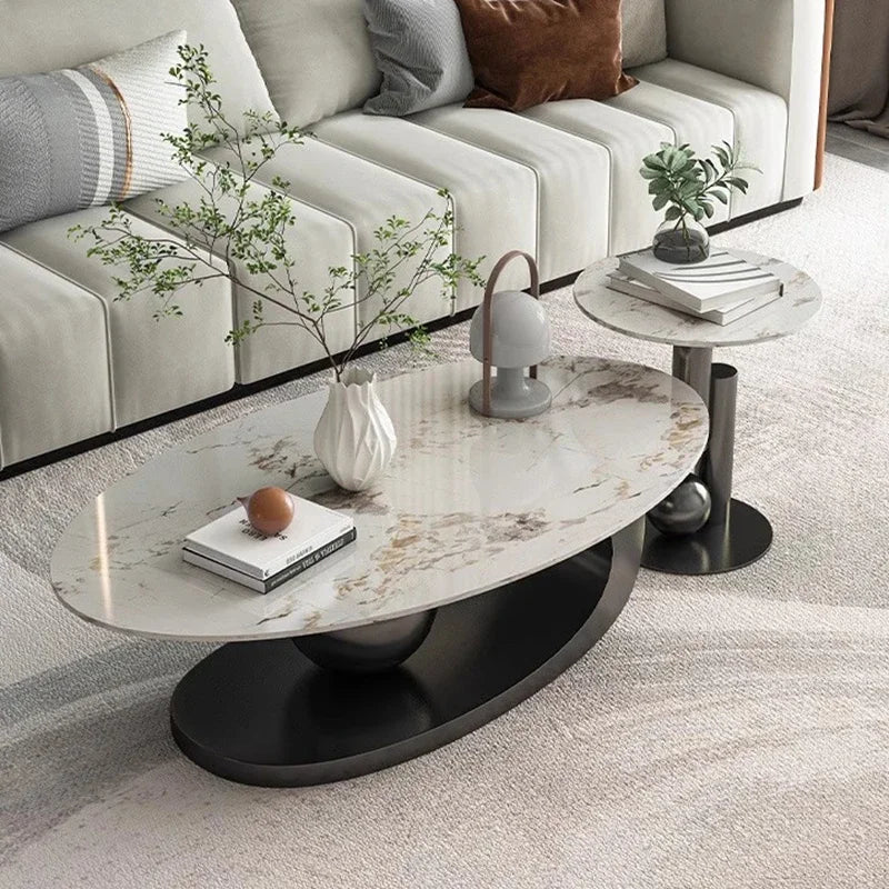 White Marble Center Table: Luxury, Minimalist, High Vanity, Funky Design