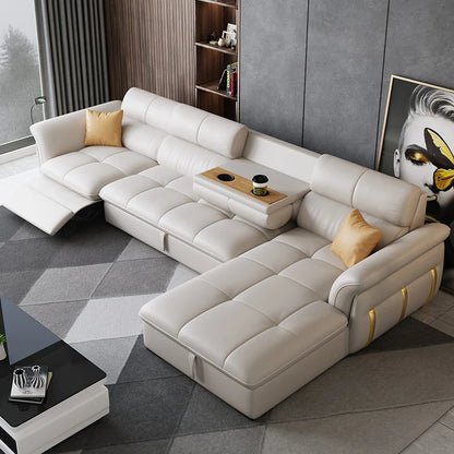 New Arrival Designer Leather Reclining Sofa - Italian Sectional