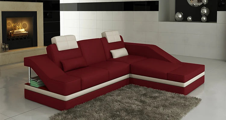 Electric Leather Recliner Sofa Set – Modern 3-Seater with Storage