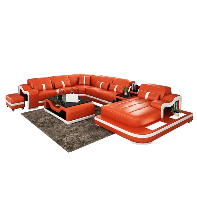 Customized Luxury Sectional Sofa Set for Modern Living Rooms