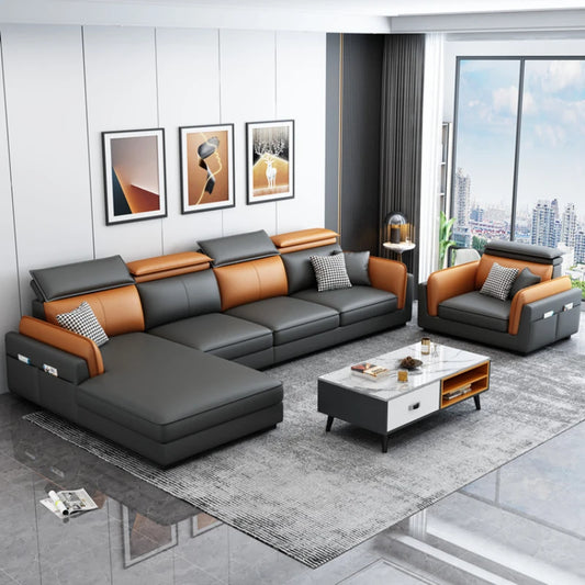 Nordic Fancy Living Room Sofa Modern Simple Reclining