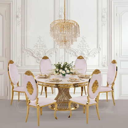 furniture wedding chairs and tables metal gold stainless steel