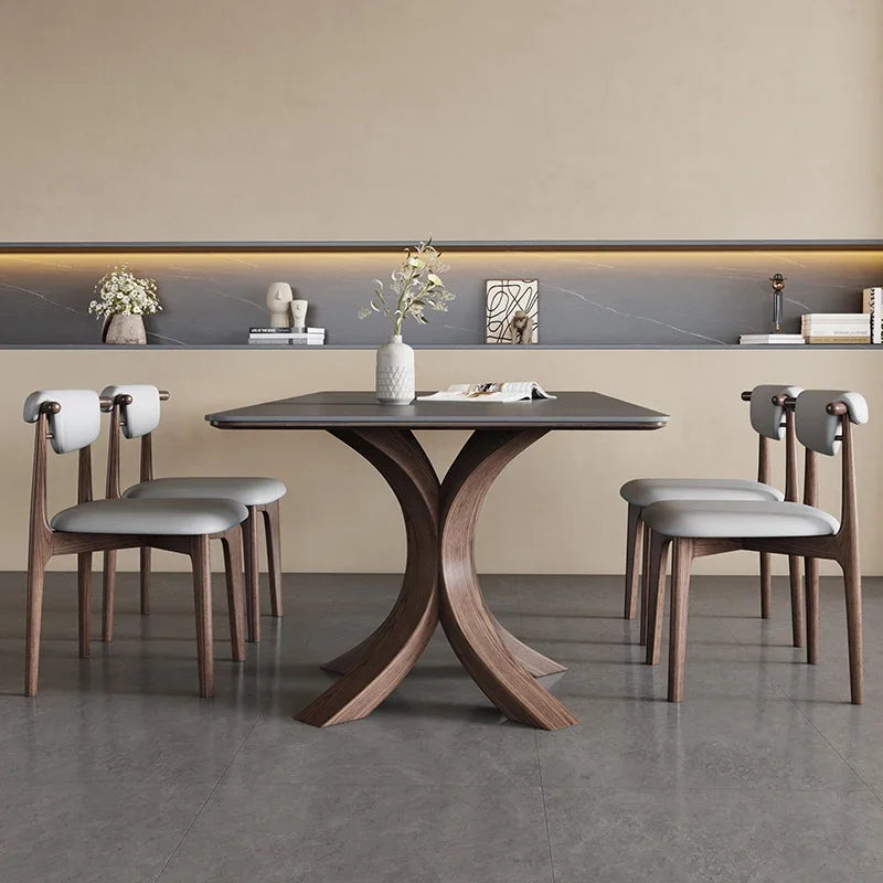 Center Luxury Dining Table: Nordic Design, Kitchen, Living Room, Office Furniture