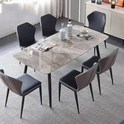 Modern Nordic Dining Table: Designer, Black, Mobile, Space-Saving